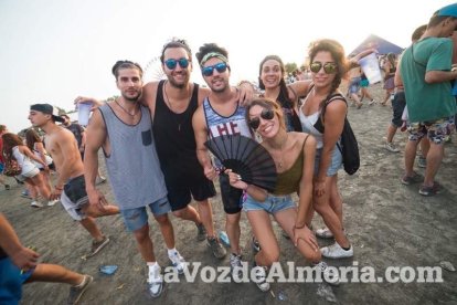 Celebración del Festival de Música Electrónica, Dreambeach, en Villaricos.