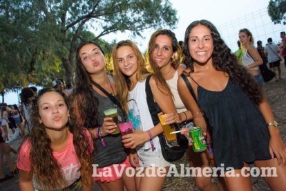 Celebración del Festival de Música Electrónica, Dreambeach, en Villaricos.