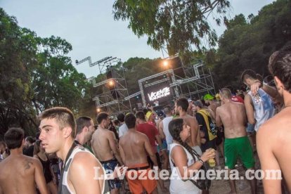 Celebración del Festival de Música Electrónica, Dreambeach, en Villaricos.
