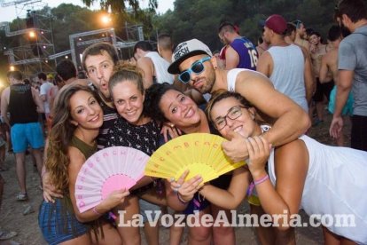 Celebración del Festival de Música Electrónica, Dreambeach, en Villaricos.
