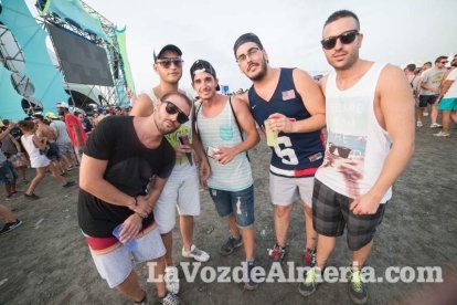 Celebración del Festival de Música Electrónica, Dreambeach, en Villaricos.