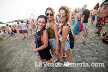 Celebración del Festival de Música Electrónica, Dreambeach, en Villaricos.
