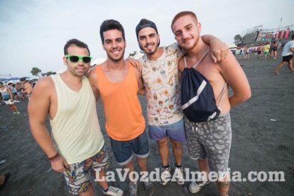 Celebración del Festival de Música Electrónica, Dreambeach, en Villaricos.