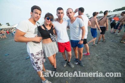 Celebración del Festival de Música Electrónica, Dreambeach, en Villaricos.