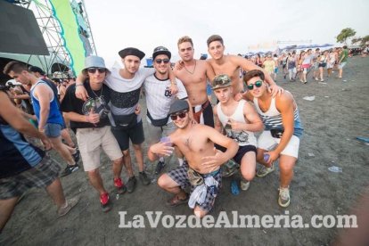 Celebración del Festival de Música Electrónica, Dreambeach, en Villaricos.
