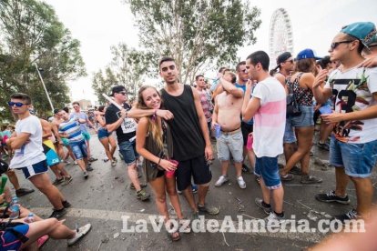 Celebración del Festival de Música Electrónica, Dreambeach, en Villaricos.