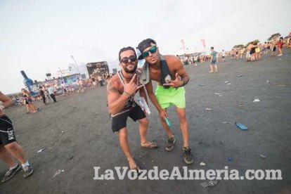 Celebración del Festival de Música Electrónica, Dreambeach, en Villaricos.