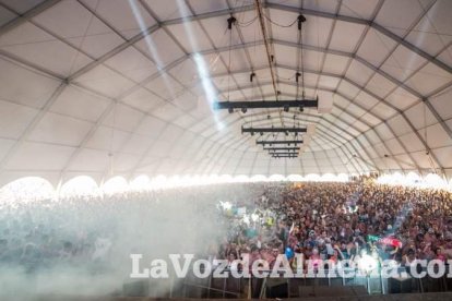 Celebración del Festival de Música Electrónica, Dreambeach, en Villaricos.