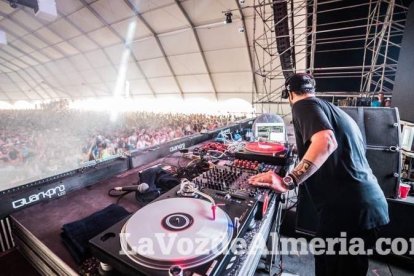 Celebración del Festival de Música Electrónica, Dreambeach, en Villaricos.