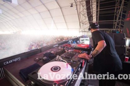 Celebración del Festival de Música Electrónica, Dreambeach, en Villaricos.