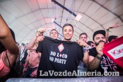 Celebración del Festival de Música Electrónica, Dreambeach, en Villaricos.