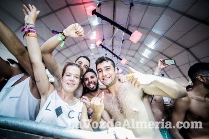 Celebración del Festival de Música Electrónica, Dreambeach, en Villaricos.