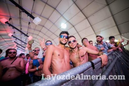 Celebración del Festival de Música Electrónica, Dreambeach, en Villaricos.