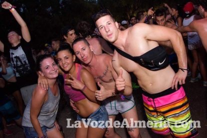 Celebración del Festival de Música Electrónica, Dreambeach, en Villaricos.