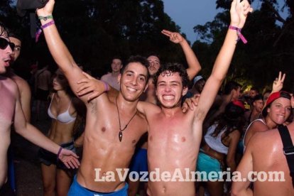 Celebración del Festival de Música Electrónica, Dreambeach, en Villaricos.