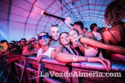 Celebración del Festival de Música Electrónica, Dreambeach, en Villaricos.