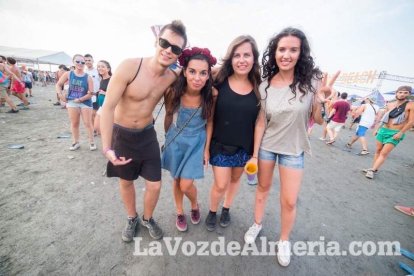 Celebración del Festival de Música Electrónica, Dreambeach, en Villaricos.