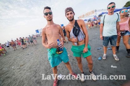 Celebración del Festival de Música Electrónica, Dreambeach, en Villaricos.