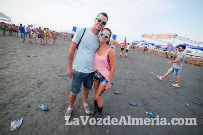 Celebración del Festival de Música Electrónica, Dreambeach, en Villaricos.