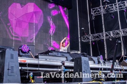 Celebración del Festival de Música Electrónica, Dreambeach, en Villaricos.