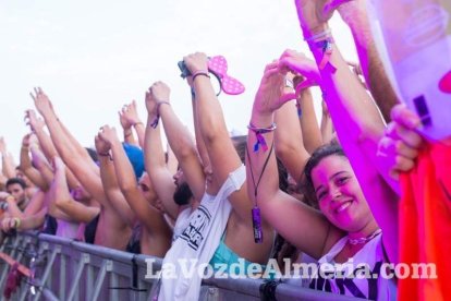 Celebración del Festival de Música Electrónica, Dreambeach, en Villaricos.