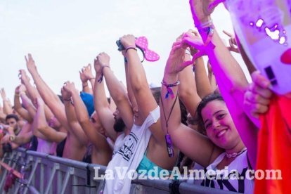 Celebración del Festival de Música Electrónica, Dreambeach, en Villaricos.