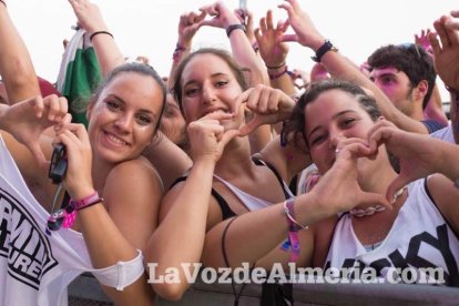 Celebración del Festival de Música Electrónica, Dreambeach, en Villaricos.