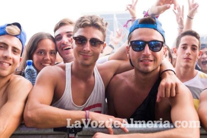 Celebración del Festival de Música Electrónica, Dreambeach, en Villaricos.