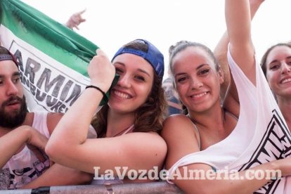 Celebración del Festival de Música Electrónica, Dreambeach, en Villaricos.