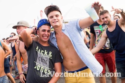 Celebración del Festival de Música Electrónica, Dreambeach, en Villaricos.