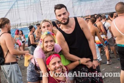 Celebración del Festival de Música Electrónica, Dreambeach, en Villaricos.