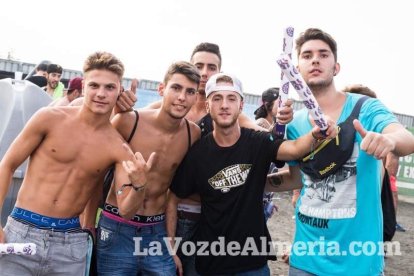 Celebración del Festival de Música Electrónica, Dreambeach, en Villaricos.
