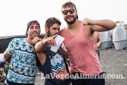 Celebración del Festival de Música Electrónica, Dreambeach, en Villaricos.