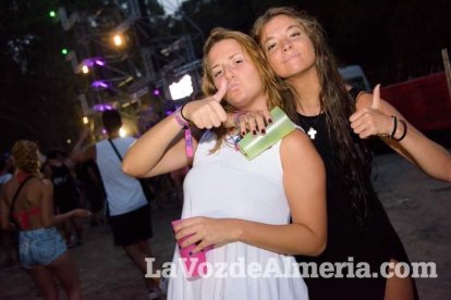 Celebración del Festival de Música Electrónica, Dreambeach, en Villaricos.
