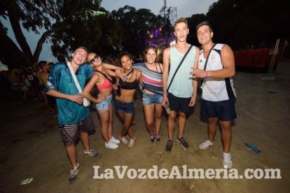 Celebración del Festival de Música Electrónica, Dreambeach, en Villaricos.