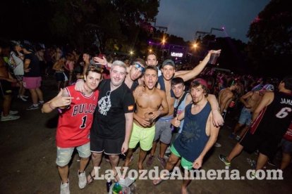 Celebración del Festival de Música Electrónica, Dreambeach, en Villaricos.