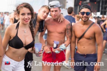 Celebración del Festival de Música Electrónica, Dreambeach, en Villaricos.