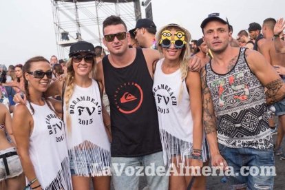 Celebración del Festival de Música Electrónica, Dreambeach, en Villaricos.