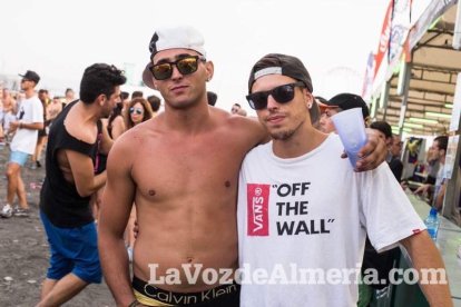Celebración del Festival de Música Electrónica, Dreambeach, en Villaricos.