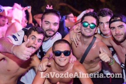 Celebración del Festival de Música Electrónica, Dreambeach, en Villaricos.