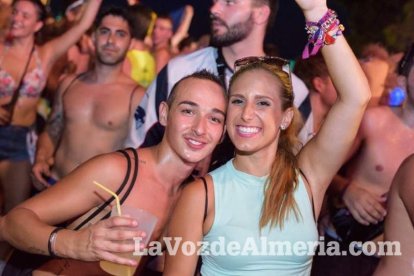 Celebración del Festival de Música Electrónica, Dreambeach, en Villaricos.