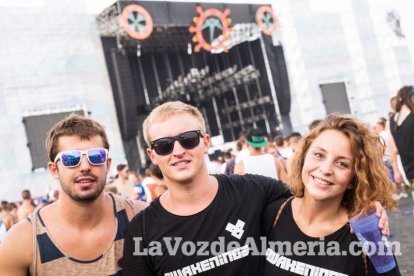 Celebración del Festival de Música Electrónica, Dreambeach, en Villaricos.