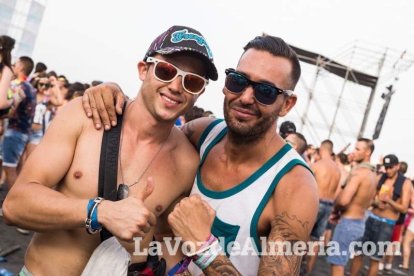 Celebración del Festival de Música Electrónica, Dreambeach, en Villaricos.