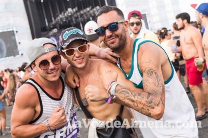 Celebración del Festival de Música Electrónica, Dreambeach, en Villaricos.