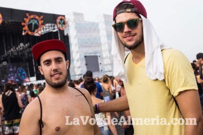 Celebración del Festival de Música Electrónica, Dreambeach, en Villaricos.