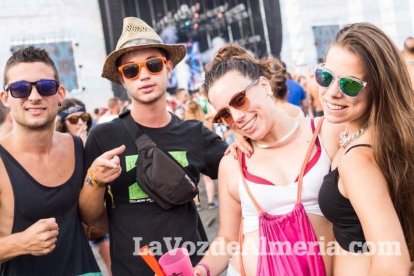 Celebración del Festival de Música Electrónica, Dreambeach, en Villaricos.