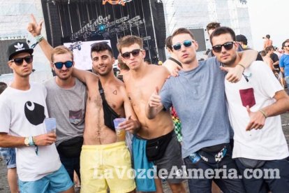 Celebración del Festival de Música Electrónica, Dreambeach, en Villaricos.