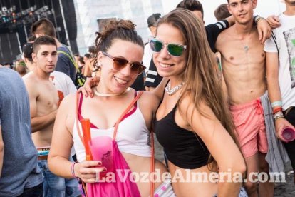 Celebración del Festival de Música Electrónica, Dreambeach, en Villaricos.