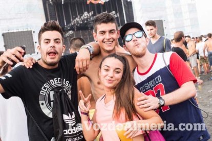 Celebración del Festival de Música Electrónica, Dreambeach, en Villaricos.