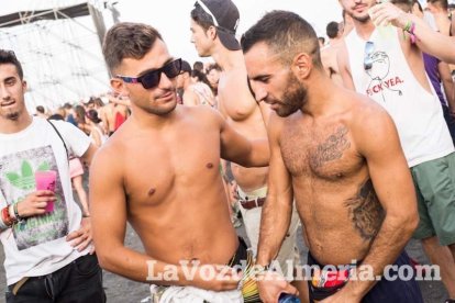 Celebración del Festival de Música Electrónica, Dreambeach, en Villaricos.